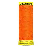 Gutermann Maraflex Elastic Stretch Sewing Thread - 150m Spool - 3871 Neon Orange