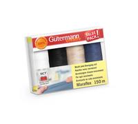 Gütermann - Gütermann Creativ Polyester (4x150m) Maraflex Elastic Sewing Thread Set, Color Variation 1 - 1 Set