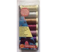 Gutermann Metallic Effect Sewing Thread Set 50m - per pack of 7