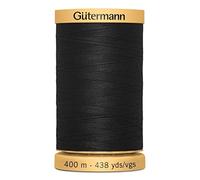 Gutermann Natural Cotton Sewing Thread 400m Black 5201 - Each