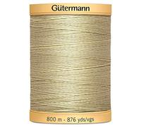 Gutermann Natural Cotton Thread for Hand or Machine Sewing, Quilting, Decorative Embroidery or Applique - Colour 928-1 x 800m Spool