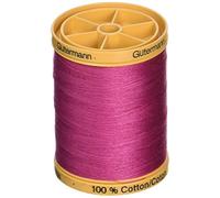 Gutermann Natural Cotton Thread Plain Fuchsia Flowers 876m