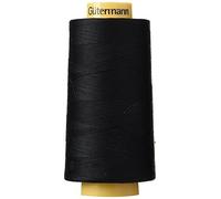 Gütermann Natural Cotton Thread Solids 3,281yd-Black, Black, Pack of 1