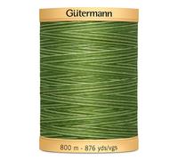 Gutermann Natural Cotton Thread Variegated 876yd-Foliage Green 800CV-9994