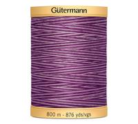 Gutermann Natural Cotton Thread Variegated 876yd-Purple Passion 800CV-9978