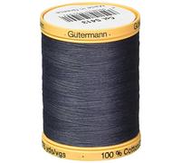 Gutermann Natural Plain Cotton Thread 876 m Evening Blue