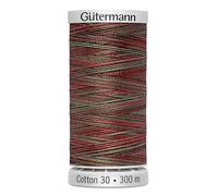 Gutermann No 30 Sulky Cotton Embroidery Thread 300m 4053 Green, Red - Each