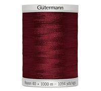 Gutermann No 40 Sulky Rayon Embroidery Thread 1000m 1169 Brown, Wine - Each