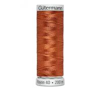 Gutermann No 40 Sulky Rayon Embroidery Thread 200m 1021 Red - Each