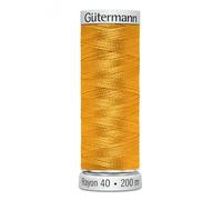 Gutermann No 40 Sulky Rayon Embroidery Thread 200m 1024 Yellow - Each