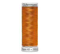 Gutermann No 40 Sulky Rayon Embroidery Thread 200m 1065 Orange - Each