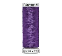 Gutermann No 40 Sulky Rayon Embroidery Thread 200m 1122 Purple - Each