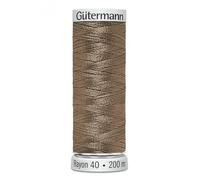 Gutermann No 40 Sulky Rayon Embroidery Thread 200m 1128 Brown, Orange - Each