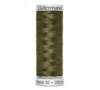 Gutermann No 40 Sulky Rayon Embroidery Thread 200m 1156 Green - Each