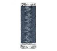 Gutermann No 40 Sulky Rayon Embroidery Thread 200m 1172 Blue - Each