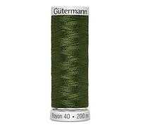 Gutermann No 40 Sulky Rayon Embroidery Thread 200m 1176 Green - Each