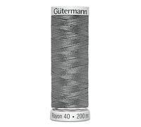Gutermann No 40 Sulky Rayon Embroidery Thread 200m 1219 Grey - Each
