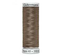 Gutermann No 40 Sulky Rayon Embroidery Thread 200m 1266 Brown - Each