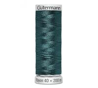 Gutermann No 40 Sulky Rayon Embroidery Thread 200m 1285 Green - Each