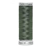 Gutermann No 40 Sulky Rayon Embroidery Thread 200m 1287 Green - Each