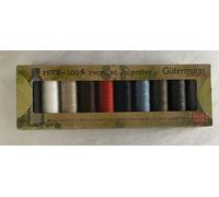GUTERMANN POLYESTER SEW-ALL THREAD 100% RECYCLED Assorted Colours x 10 Spools