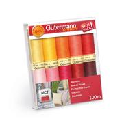 Gütermann creativ Sewing thread set with 10 spools Sew-all Thread 100 m in different colours