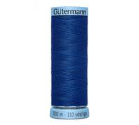 Guetermann 744590 214 S303 Silk Thread 100m reels, Oxford Blue