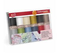 Gutermann Quilting Thread Set Assorted Colours - 200 Metres - per pack of 12