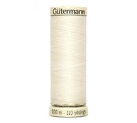 Gutermann Sew-All Polyester Sewing Thread 100 m – Color 1 (Off-White)