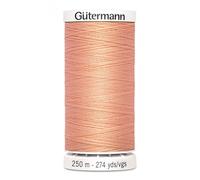 Gutermann Sew All Polyester Thread, 250Mtr, Sweet Peach (0586), 5.5 x 2.7 x 2.7 cm