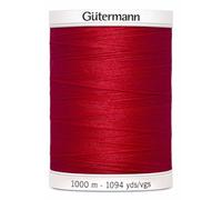 Gutermann Sew All Polyester Thread, Crimson Red 0156, 1000 m