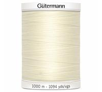 Gutermann Sew All Polyester Thread, 1000Mtr, Ivory (0001),5.5 x 4 x 4 cm