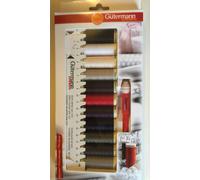 Gutermann SEW ALL THREAD 100M x 11 Sewing Kit BOX SET Basic Colours + Seam Fix