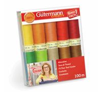 Gutermann 734008-1 Thread Set Sew-All 100 m x 10 reels, Multicoloured