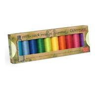 Gutermann Sew-All Thread set 10x 100m Assorted colours 100% Recycled Polyester