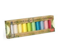 Gutermann Sew-All Thread set 10x 100m Assorted colours 100% Recycled Polyester