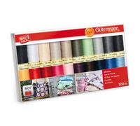 Gutermann Sew All Thread Set LARGE - 20x 100m Reels Mix Colours - Classic Basics