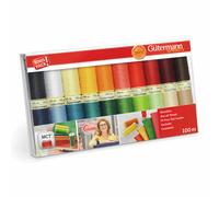 Gutermann Sew All Thread Set - 20 x 100m Reels Mix Colours - Extra Strong