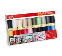 Gutermann Sew-All Thread Set - 20X100M Assorted Basics, Strong Universal Threads For All Sewing Projects