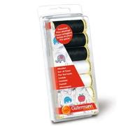 Gutermann Thread Set: Sew-All: Black & White: 7 x 100m