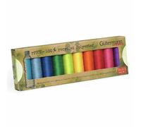 Unbekannt Gut_731138-3 Gutermann 100% Recycled Polyester Bright Colours Assortment Sewing Thread Set 100mtr x 10 reels