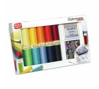 Gutermann Sew All Thread Set with Pins + Needles - 12 x 100m Reels - 734563