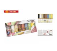 Gutermann Sewing Thread Set: Cotton: 8 x 100m: with Universal Ruler ,bright