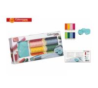 Gutermann Sewing Thread Set: Sew-All: 8 x 100m: with Folding Rotary Cutter Pack