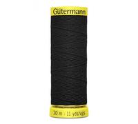 Gutermann Shirring Elastic Black - 10 Metres - each
