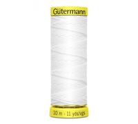 Gutermann Shirring Elastic White - 10 Metres - each
