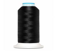 705798-5596-1 Gutermann Super Brite Polyester 40 Machine Embroidery Thread x 1000 mtr Reel, Black