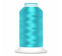 705798-5819-1 Gutermann Super Brite Polyester 40 Machine Embroidery Thread x 1000 mtr Reel, Neon Blue