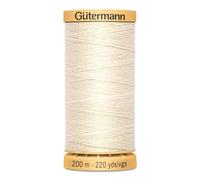 723550 0919 Gutermann Tacking/Basting Natural Cotton 200mtr