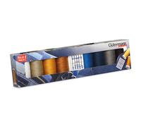Gutermann Denim Thread Set - 8 x 100m Reels - Assorted Denim Shades 734564